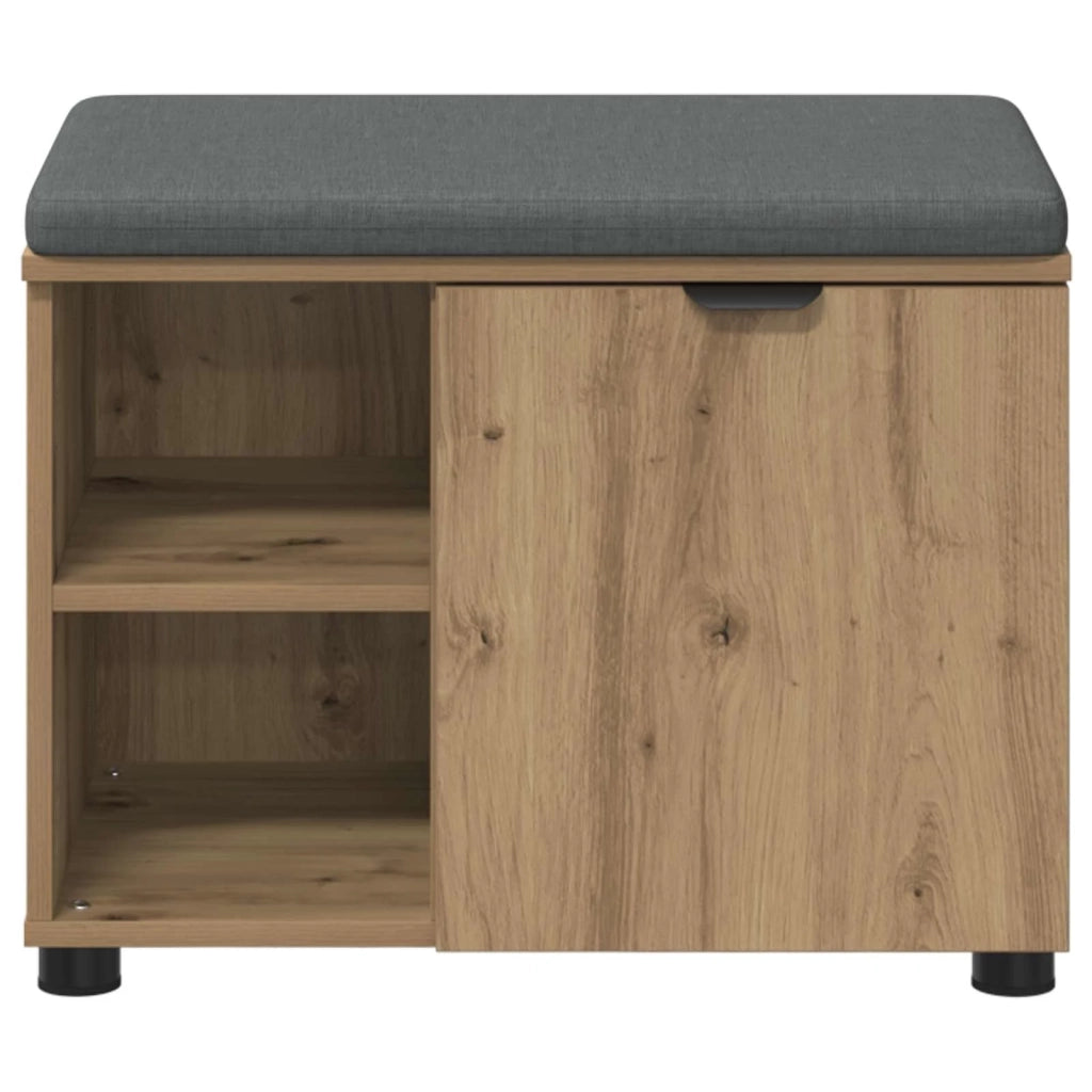 Panca per scarpe con cuscino Rovere Artigianale 60 x 38 x 46 cm 906121