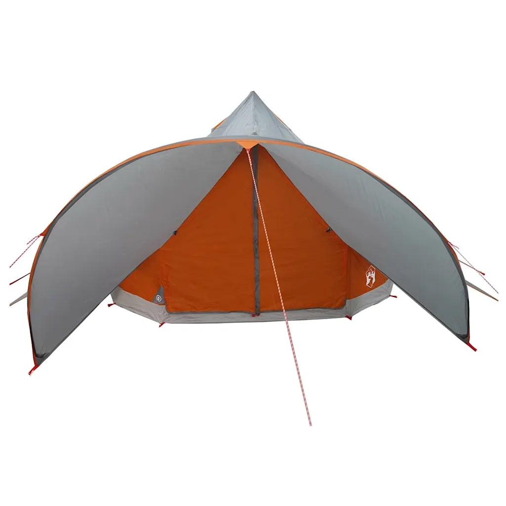 Tenda Teepee per 7 Persone con tetto Grigio e arancione