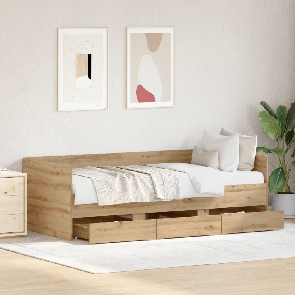 Daybed Rovere Artigianale Legno ingegnerizzato 90 x 200 cm