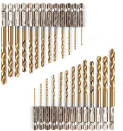 Set di foratura 26 pezzi - Bora in titanio rivestito - Trapano HSS 1,5-6,5 mm - Per legno/plastica/metallo - Alta resistenza al usuramento - Materiale duraturo