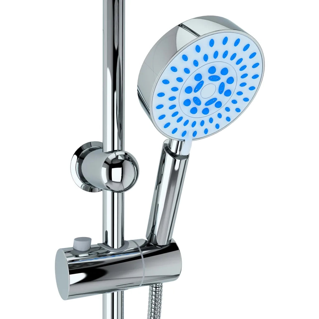 Set per Doccia a Doppio Soffione con Doccetta Acciaio Inox CFW8398441