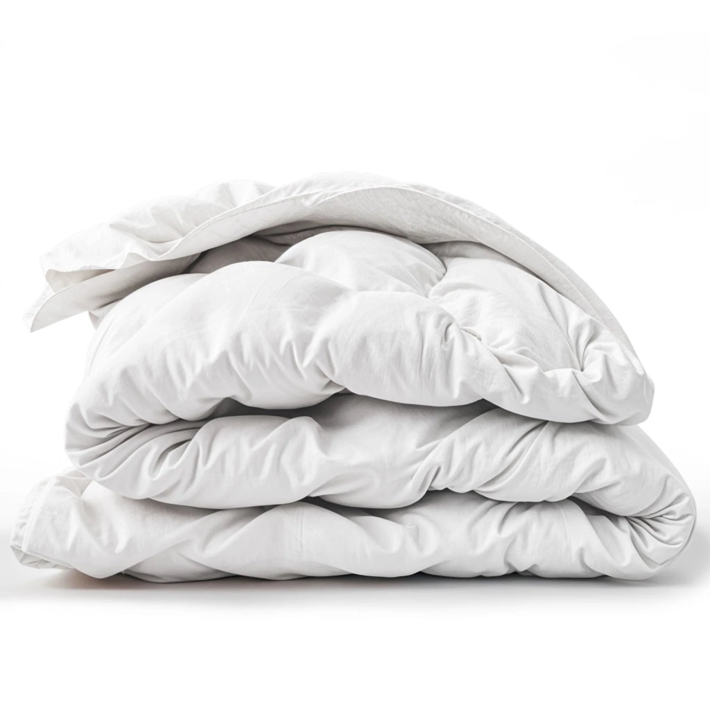 Piumino Invernale 140 x 200 cm da 400 gr | Morbida e Calda Imbottitura in Ovatta Soft | Piumone Trapuntato in Microfibra Anallergica Bianca | Piumino Letto Singolo