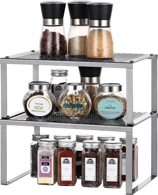 Set di Pannelli Cucina Modulare da 2 per Ottimale Ripostigliatura di Erbe e Accessori Cucina
