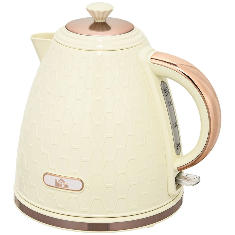 Bollitore elettrico, 2200W, con obl¨°, filtro, ebollizione rapida, beige