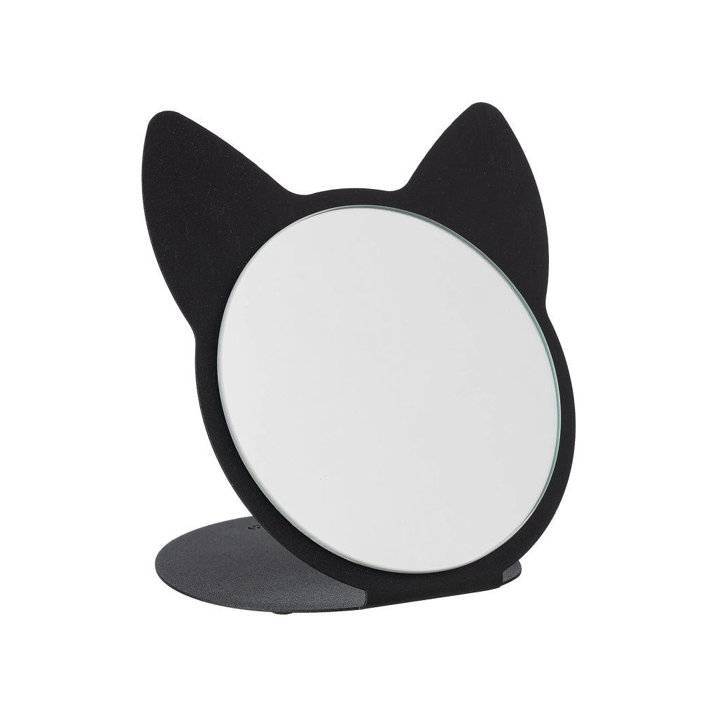specchio da tavolo di design cat Bianco marmo in Ferro e vetro per lo specchio 20x17x20h cm