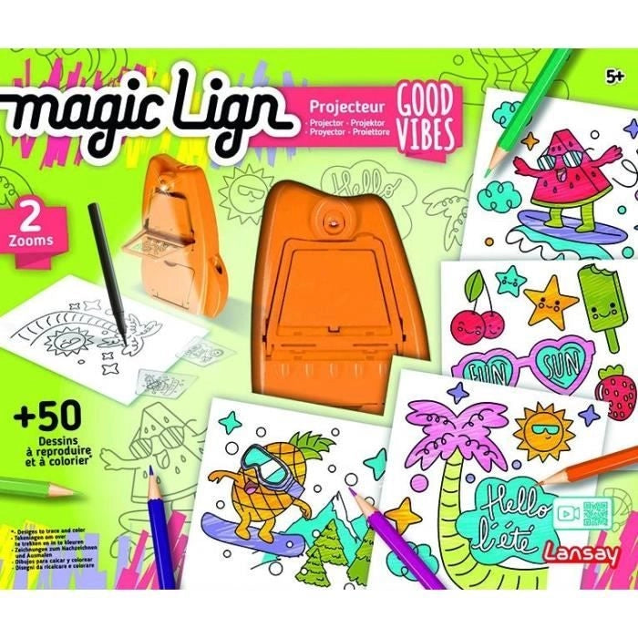 Magic Lign - LANSAY - Proiettore di buone vibrazioni - 50 illustrazioni - Dai 5 anni