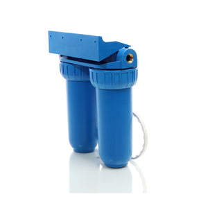 Naturewater Filtro dell'acqua a 2 livelli NW-BR10B2, con cartucce filtranti da 254 mm, attacco tubo 32,89 mm