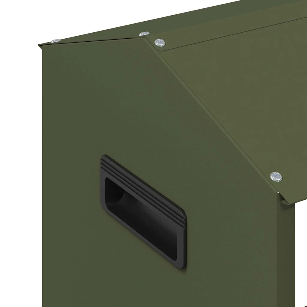 Mangiatoia per polli Verde oliva 81 x 32 x 53,5 cm CFW8364386