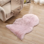Tapijt irregolare, piuma calda per la camera da letto, piuma per l'angolo, cuscino per la sedia da ufficio, cuscino per il divano, soffice e caldo, 60*120cm (rosa)