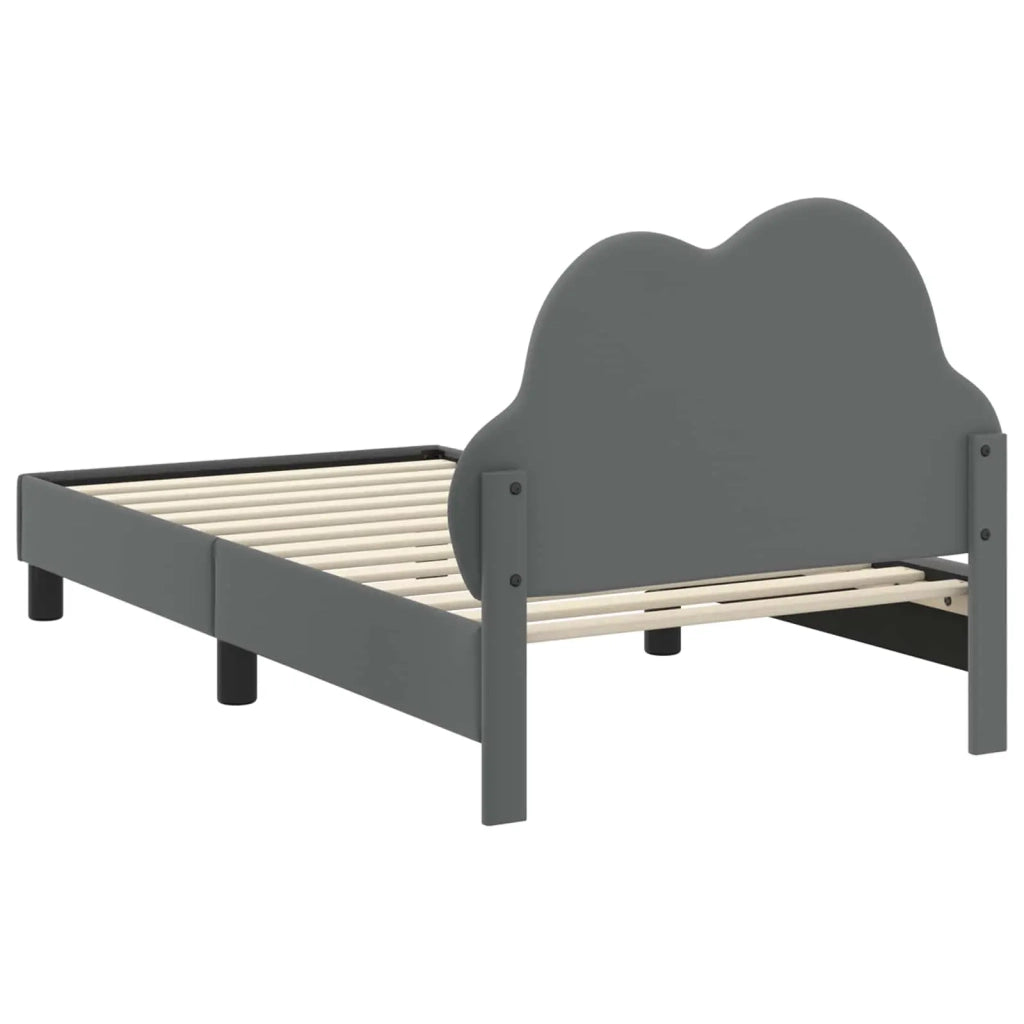 Struttura letto bambini con testata-Giroletto per bambini Grigio Chiaro 80 x 160 cm 349505