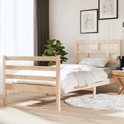 Giroletto-Struttura Letto 90x190 cm Single in Legno Massello 705804