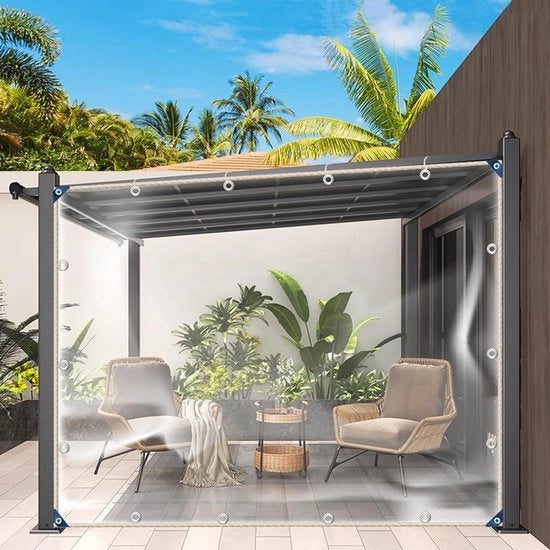 Dekzeil Transparante - Acqua Impermeabile - 2 x 3 m - PVC - Protezione