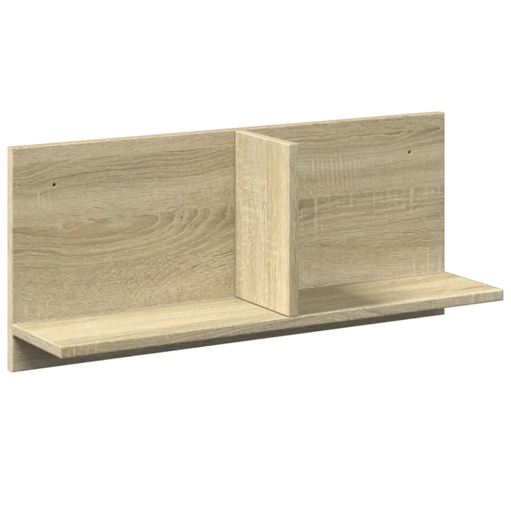 vidaXL Mobile a Parete 70x16,5x30cm Rovere Sonoma in Legno Multistrato
