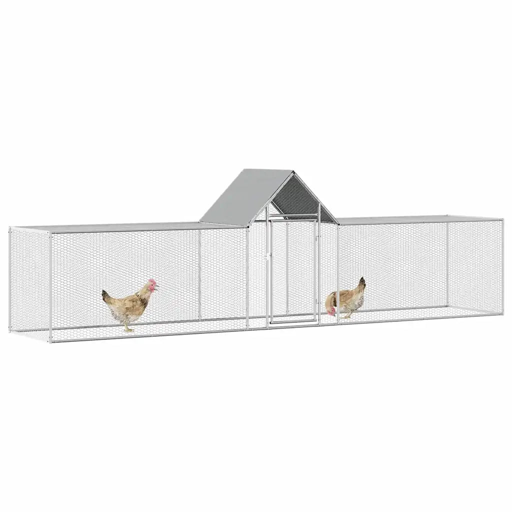 Pollaio 5x1x1,5 m in Acciaio Zincato CFW4658419