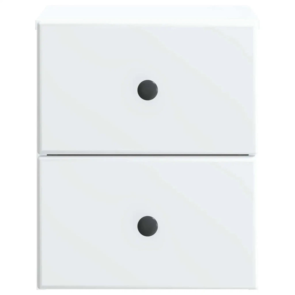 Mobiletto da notte a muro 2 pcs Bianco 34,5 x 33 x 40 cm 899146