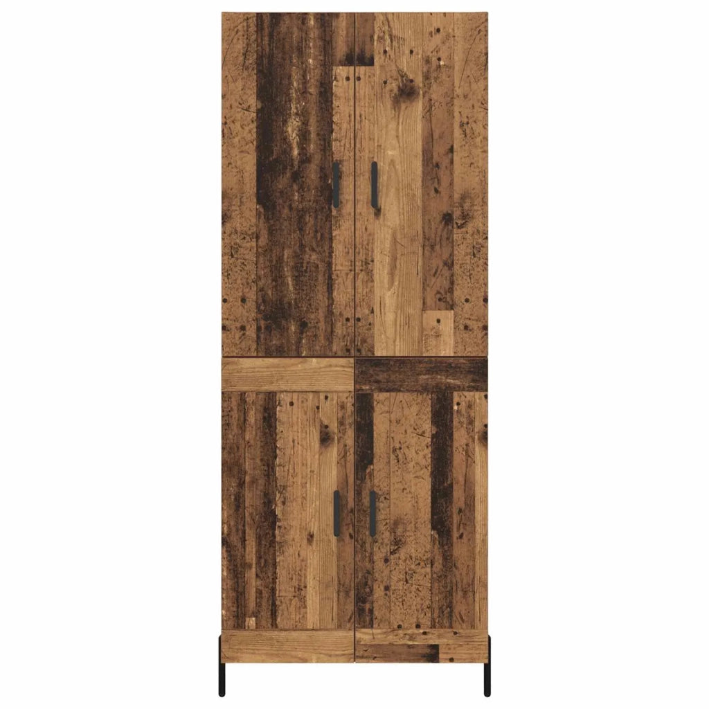 Credenza | Madia | Buffet da pranzo | Armadio da pranzo Legno vecchio 69,5 x 34 x 180 cm Legno multistrato