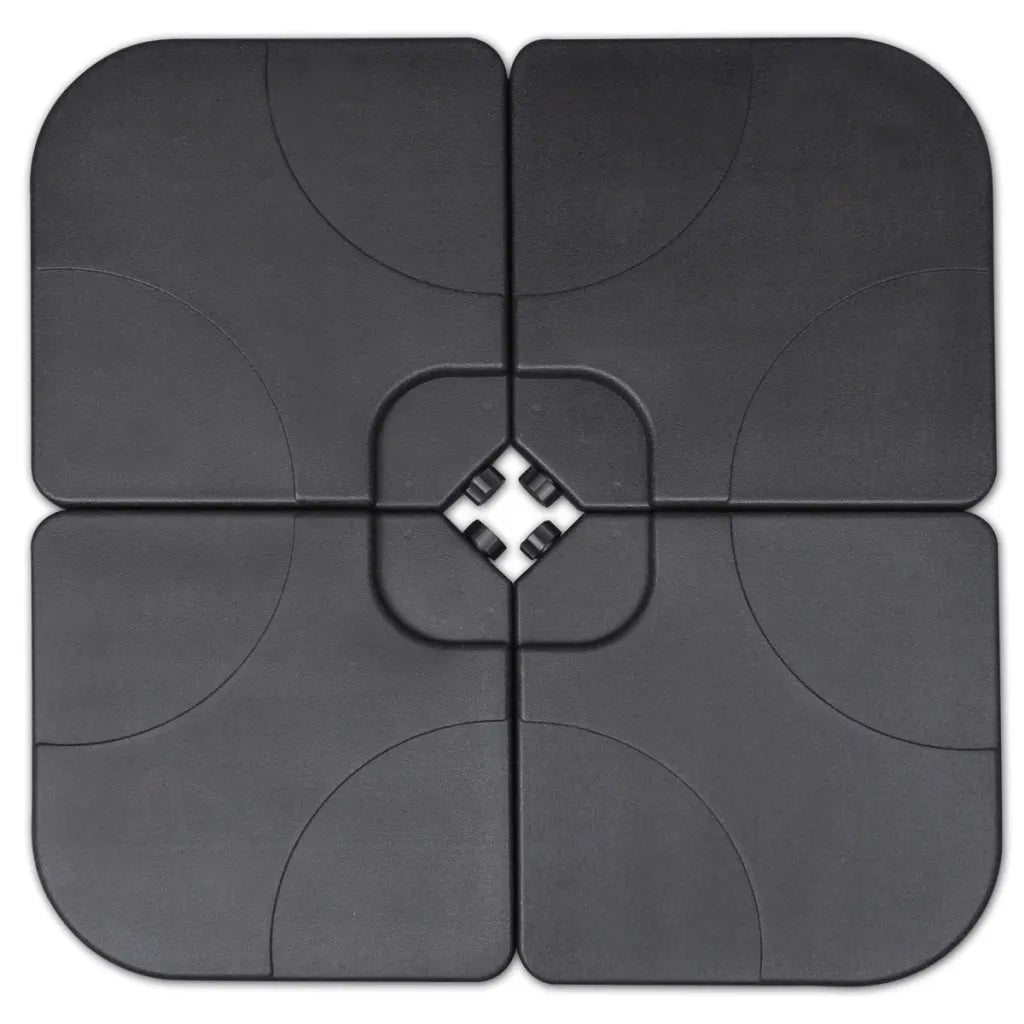 Ombrellone da Giardino in Alluminio con Base Portatile Verde 271717