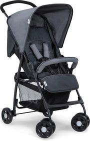 Buggy Sport Leggero, Fino a 15 kg, Con Funzione di Sospensione, Ripiegabile Piccolo, Ombrello, Grande Manubrio, Grigio