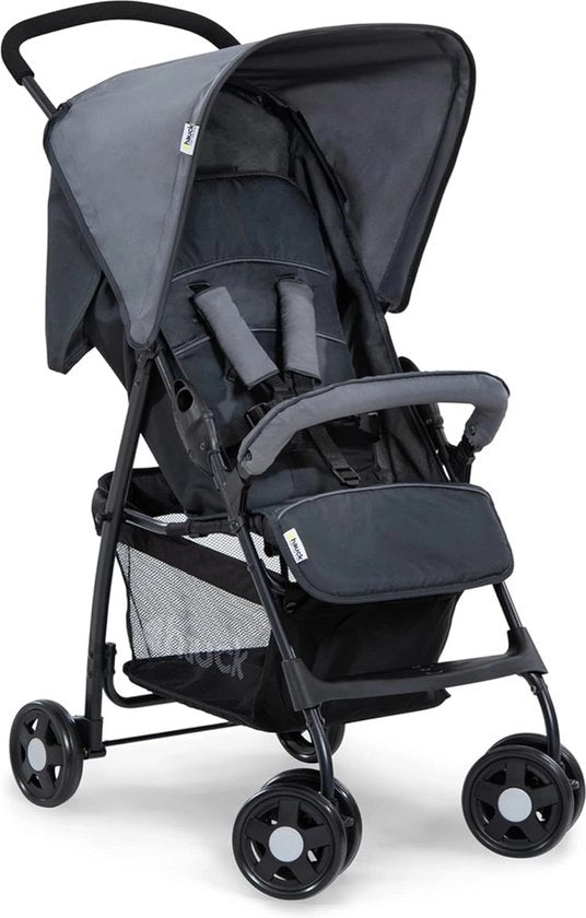 Buggy Sport Leggero, Fino a 15 kg, Con Funzione di Sospensione, Ripiegabile Piccolo, Ombrello, Grande Manubrio, Grigio