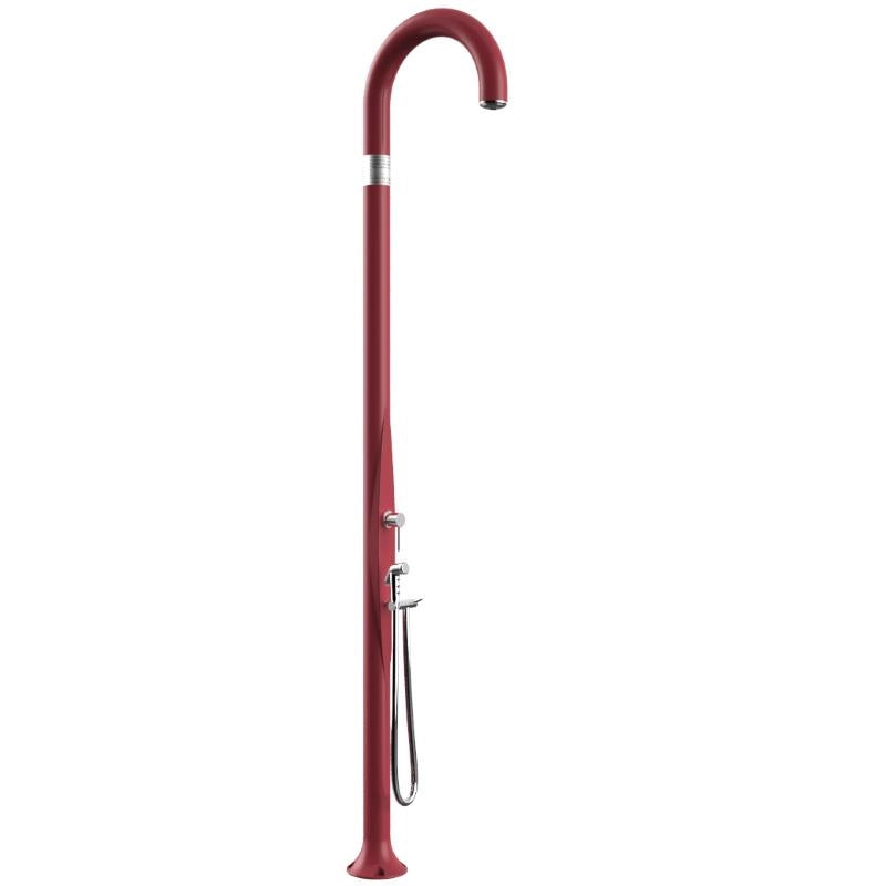 Doccia Tradizionale In Polietilene Funny Yin Con Miscelatore E Doccetta Colore Rosso Cv-T145/3027