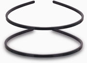 Due cinture per capelli in plastica spessa - 6 mm cinture lisce - per donne e ragazze