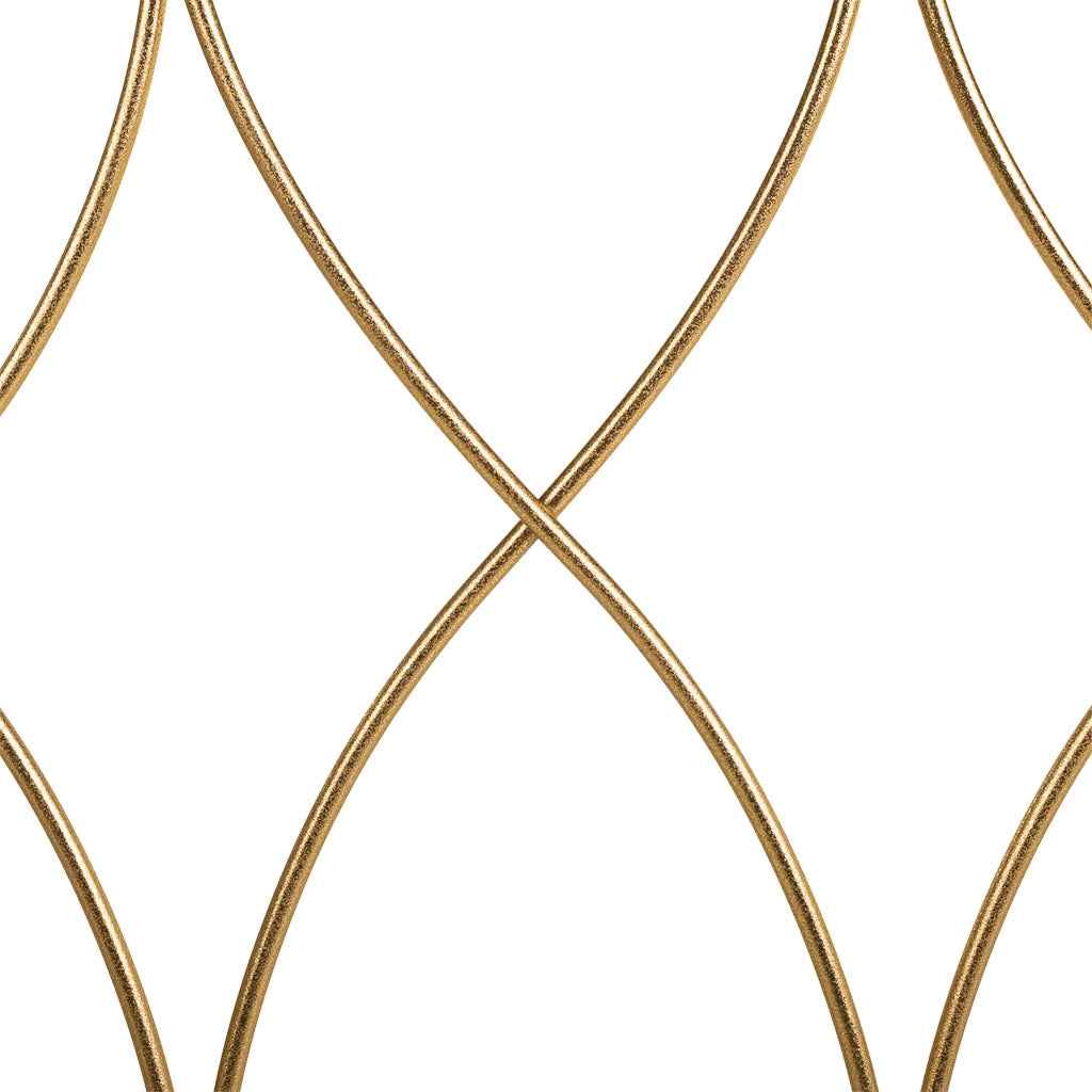 Mobile da ingresso in metallo dorato 120x40x80h