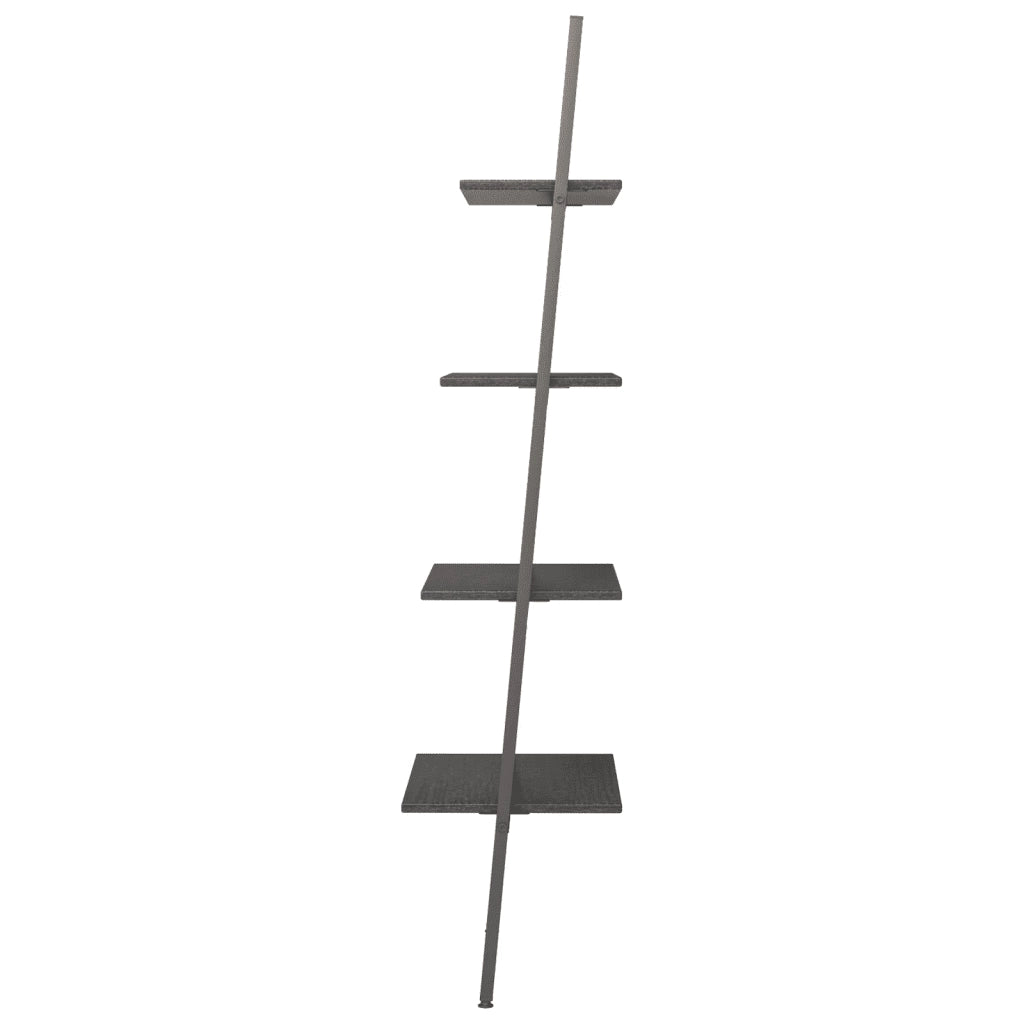 Scaffale Pendente a 4 Livelli Nero 64x34x150,5 cm 336375