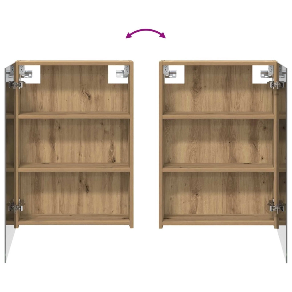 Mobiletto per specchio da bagno con porta Rovere Artigianale 889046
