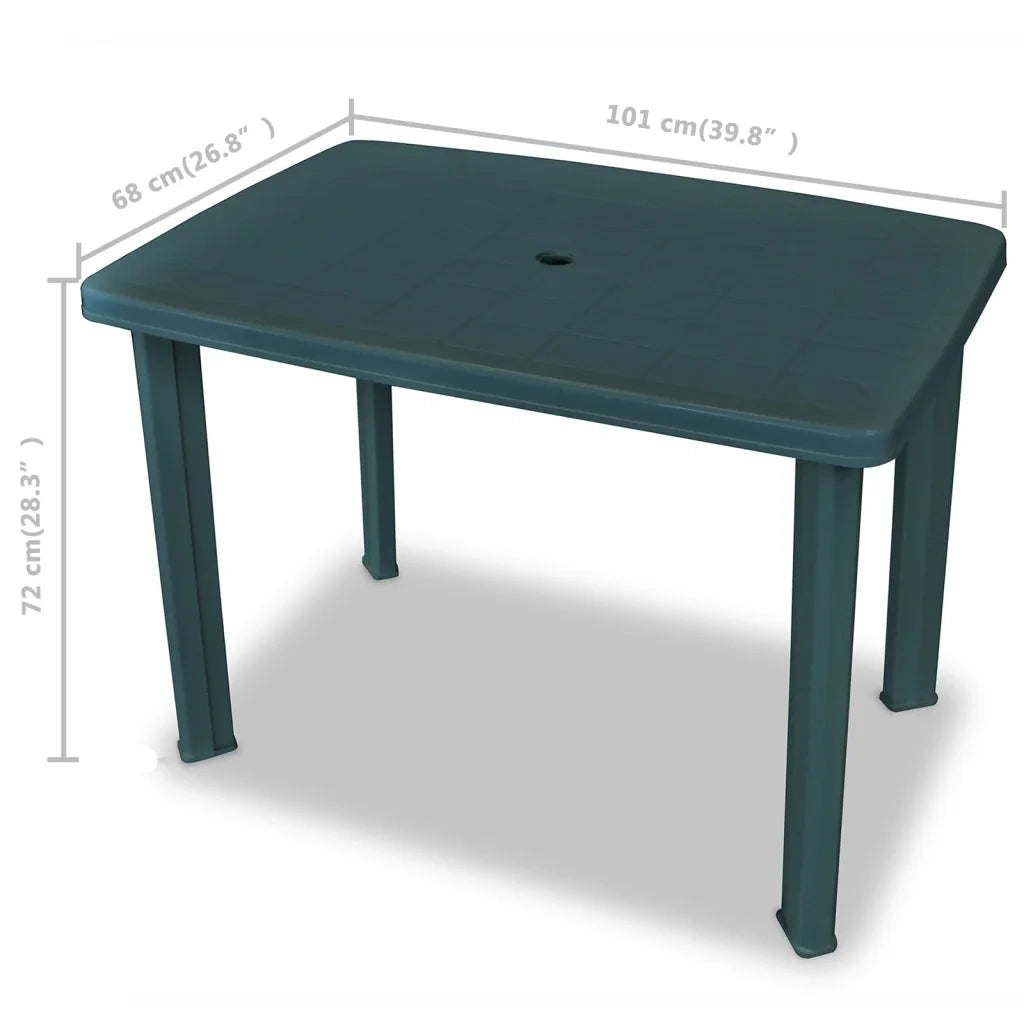 Set da Bistrot 3 pz | Set Salotto da Giardino in Plastica Verde