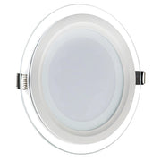 Trade Shop - Pannello Led Slim Tondo Incasso Cornice Vetro 24w Cct 4000k 3000k 6500k P205e-t3c -