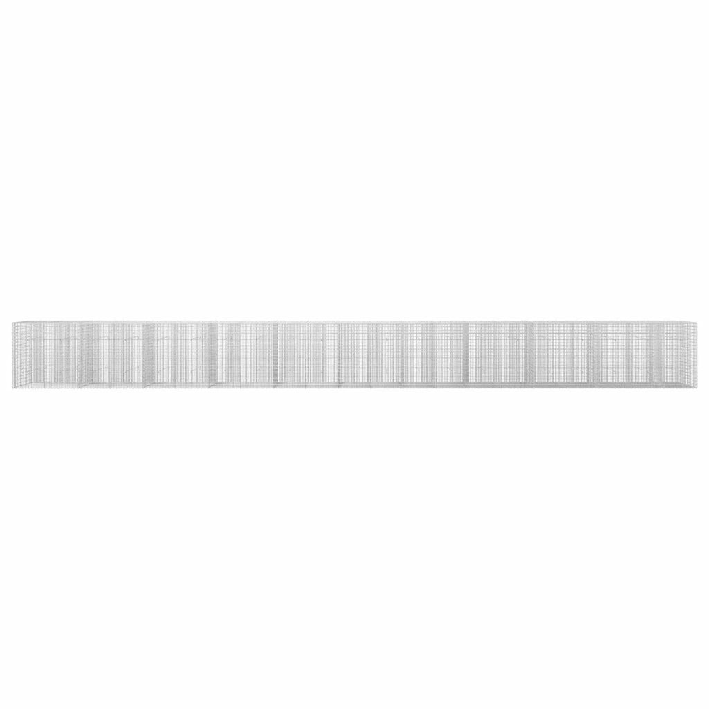 Gabione con filo da 3,5 mm e rete da 5x2,5 cm 1050x30x100 cm 3461775