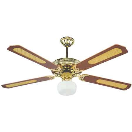 VENTILATORE DA SOFFITTO CON LUCE 'GOLD' Ø 130 cm