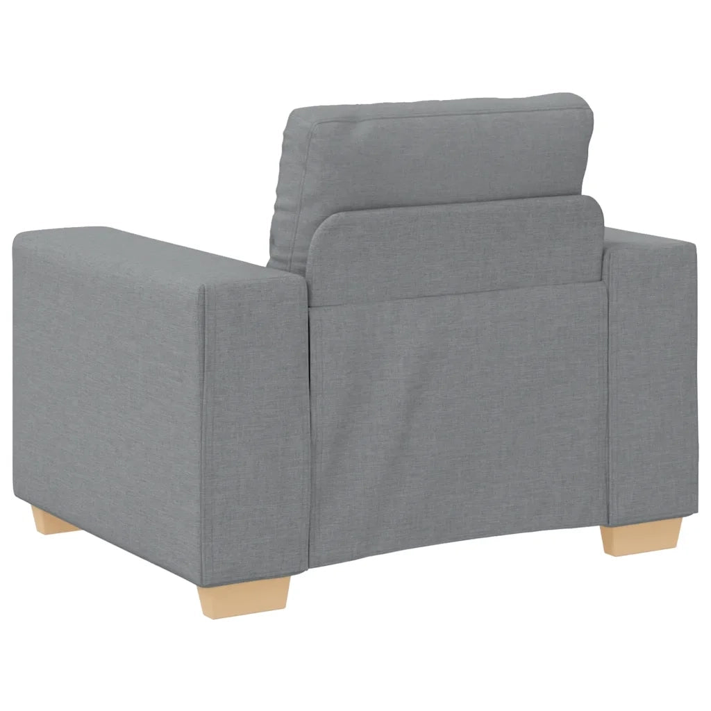 Poltrona Grigio Chiaro 100x78x80 cm in Tessuto 4105058