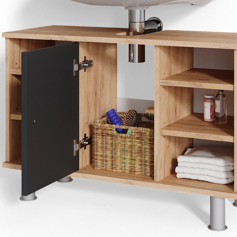 Mobiletto per lavabo Fynn Antracite 80 x 54 cm Vicco