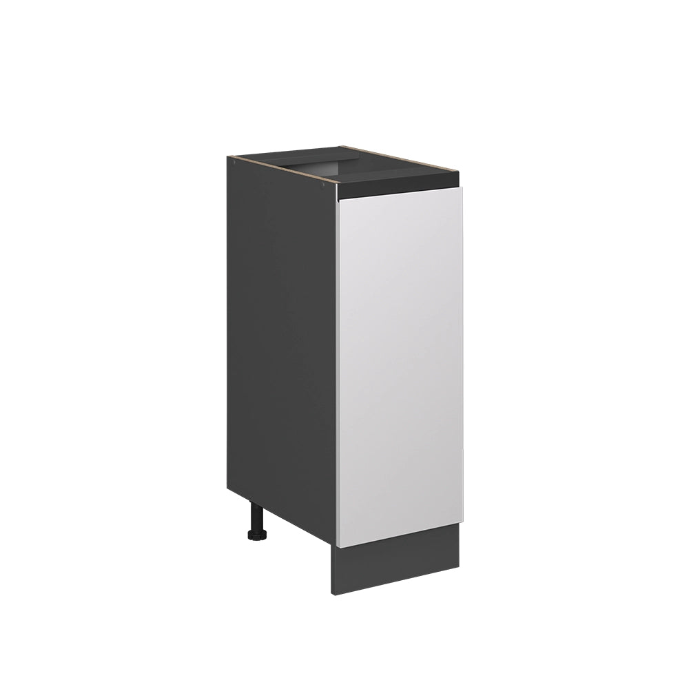 Armadio cucina dispensa alto R-Line Bianco/Antracite 30 cm J-Shape PL Marmo Vicco