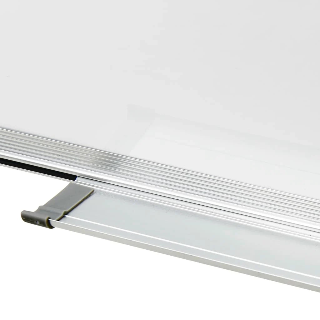 Lavagna magnetica pannello di scrittura per la scuola la casa o l'ufficio cancellabile a secco 70 x 50 cm acciaio bianco 02_0045450