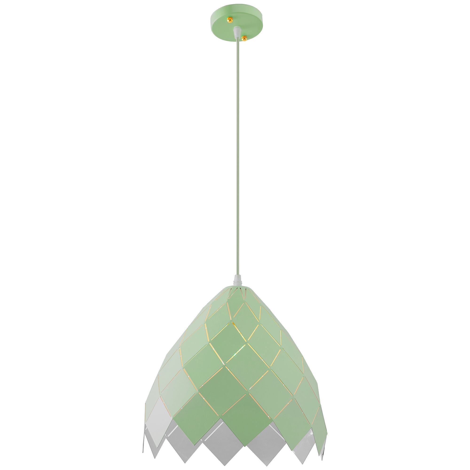 Lampada Da Soffitto Pensile Metallico Verde APP339-1CP
