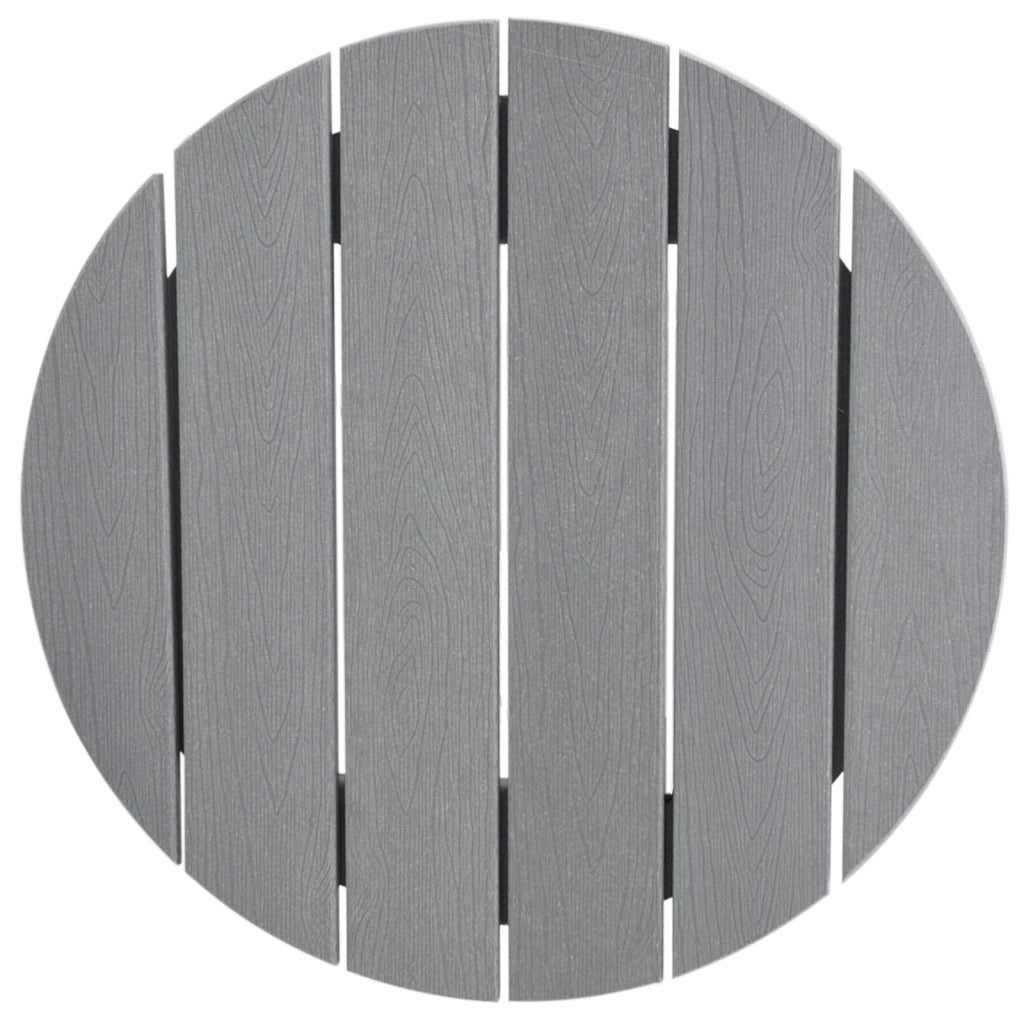 Tavolo da Bar Grigio Chiaro 55x55x107 cm HDPE