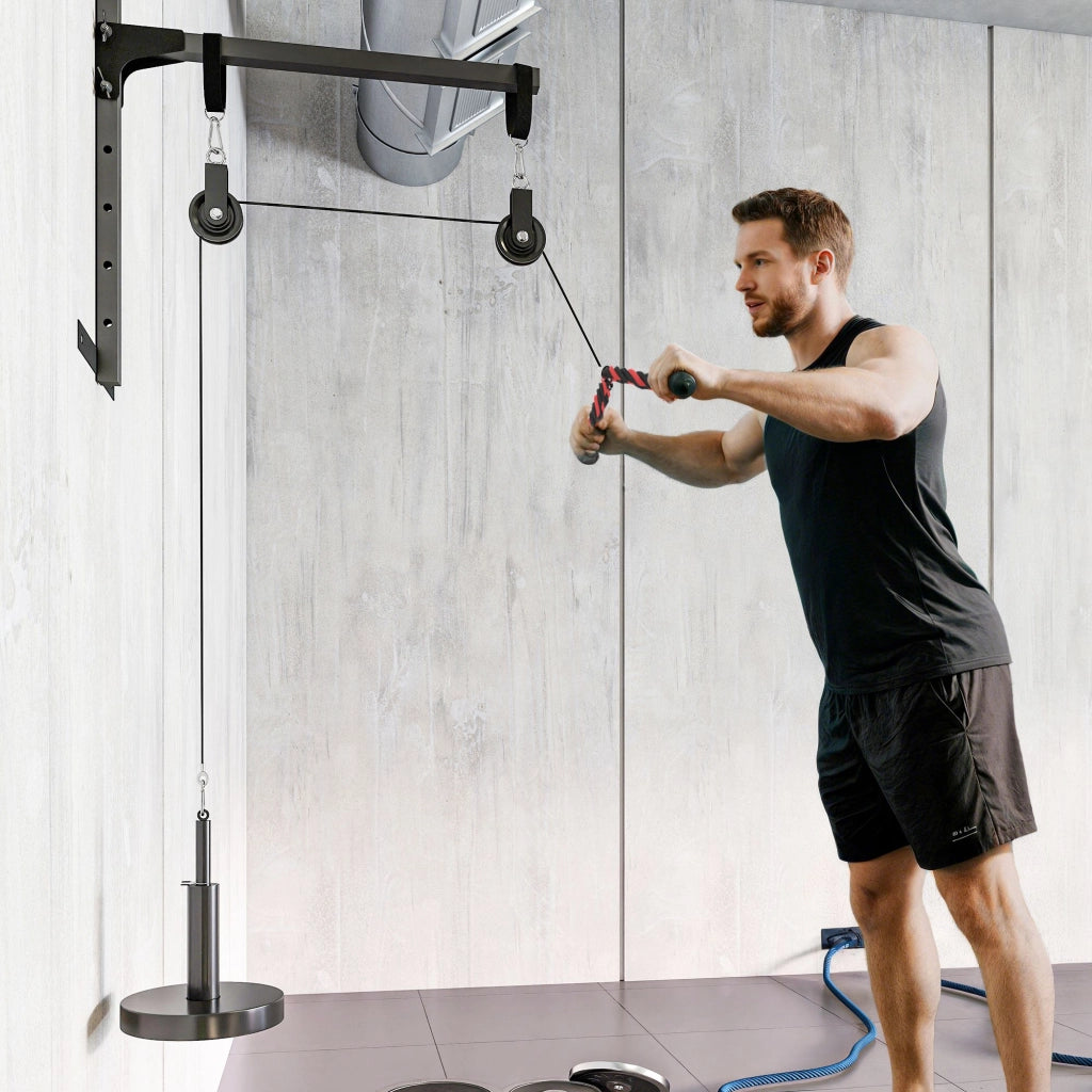 Pulley Machine Home Gym e Puleggia ¨C zephmum ¨C Attacco per Dischi Pesi Universali
