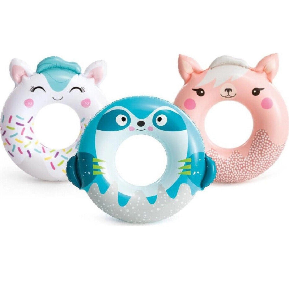 Trade Shop - Salvagente Gonfiabile Ciambella Mare Fantasia Animaletti Carini Assortiti 59266 -