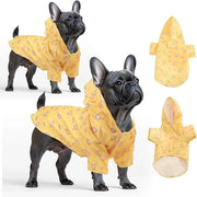 Kit di Impermeabili per Cani - Leggero con Foro per Cinturino e Cappuccio per Cani Piccoli e Medi (2 pezzi)