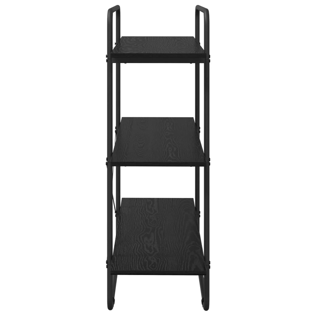 Libreria 3 livelli 100 x 35 x 105 cm PB Rovere Nero 8007792