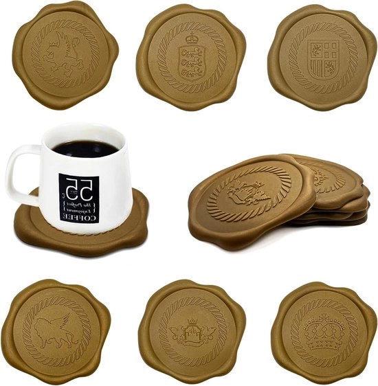 Set di 6 antiscivolo per pavimento - antislip - adatto per bar e uso domestico - a forma rotonda