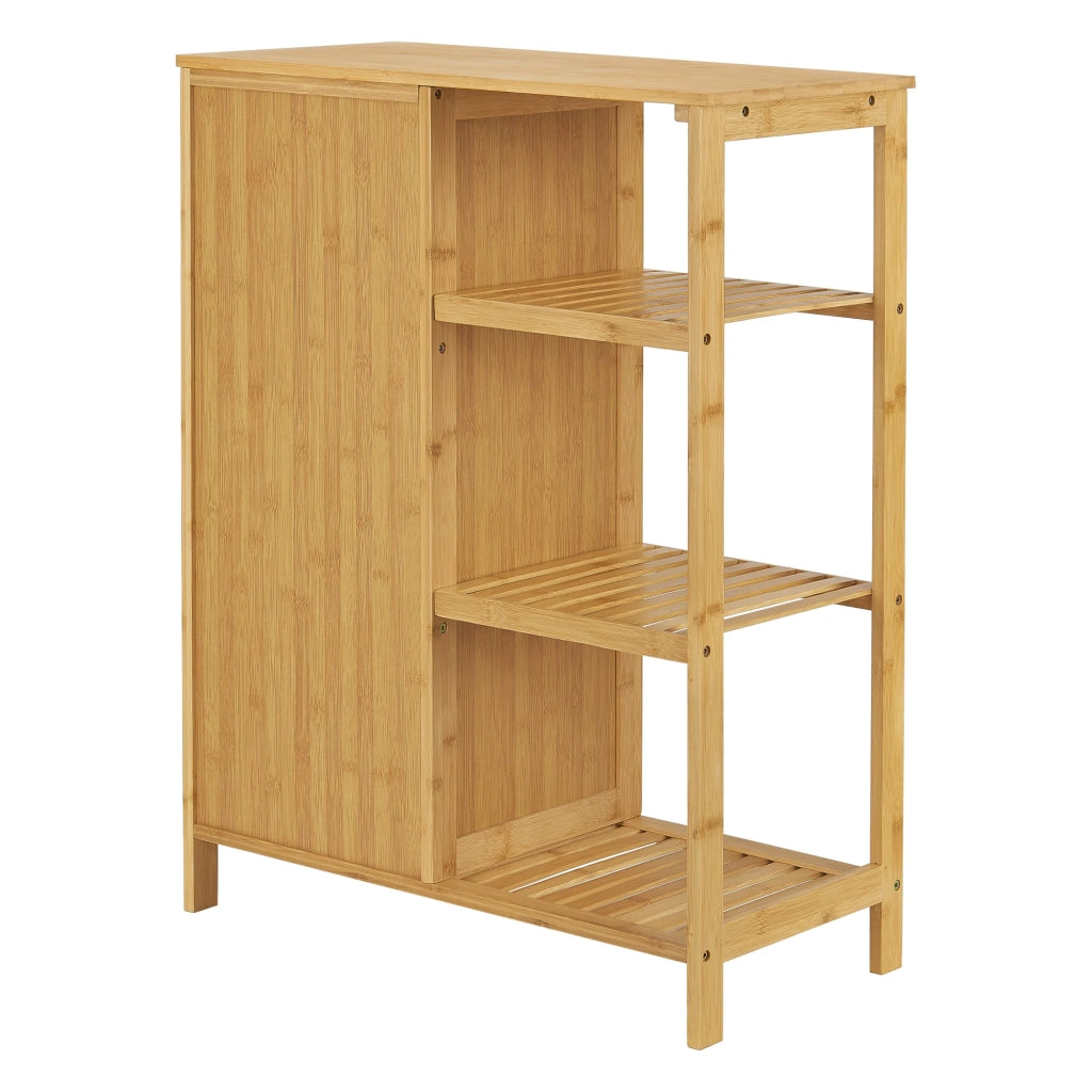 Mobile contenitore con ripiano 87 x 66 x 33 cm per bagno in bambù 03_0006860