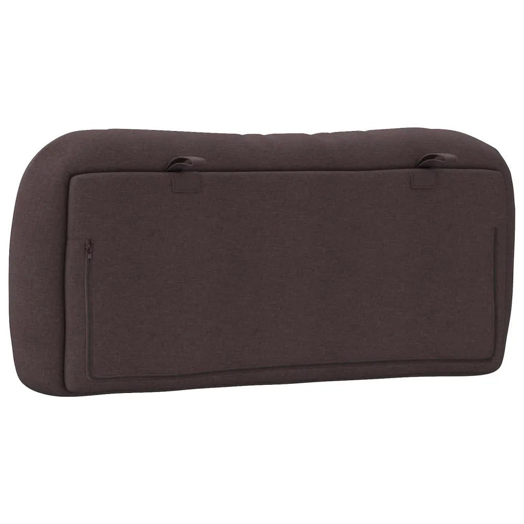 Cuscino Testiera Hvar Marrone Scuro 90 cm in Tessuto CFW4274512