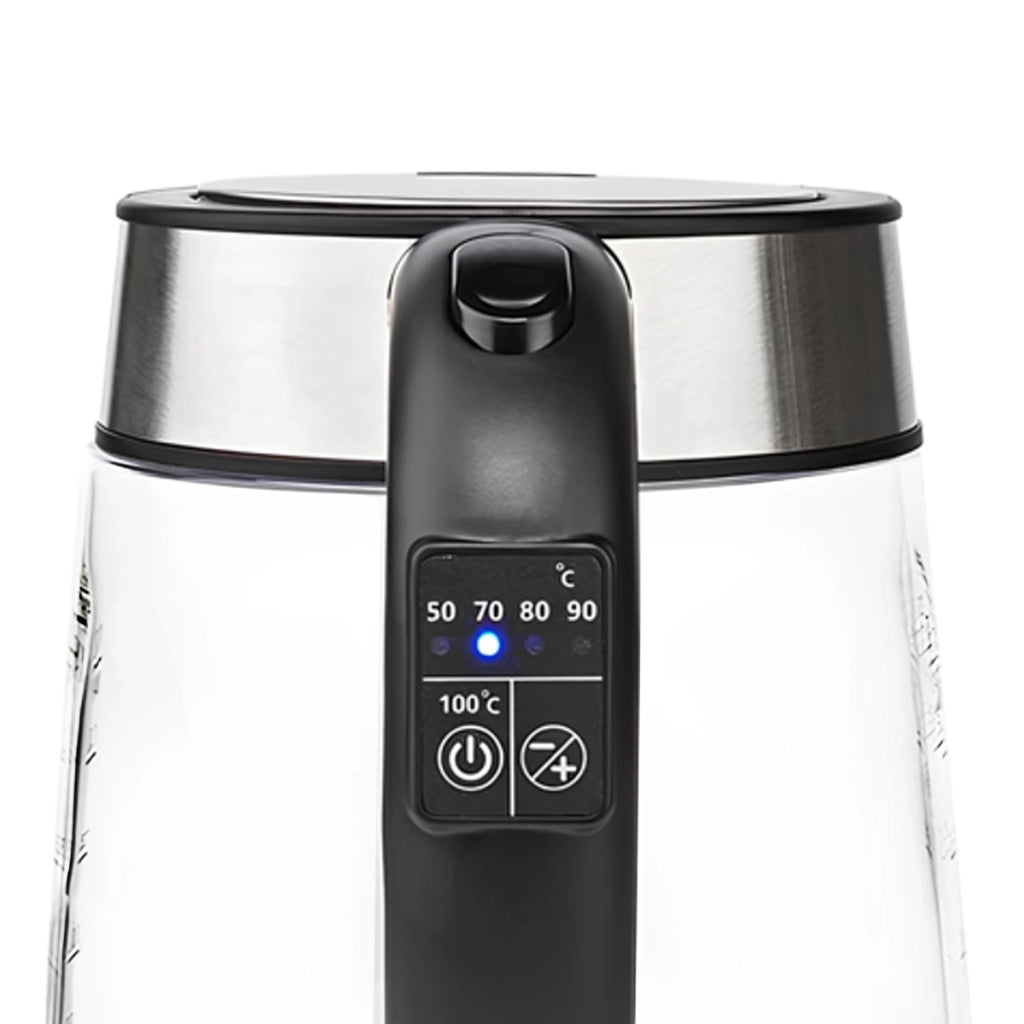 Bollitore 1,7L 2200W in Vetro con 5 Temperature e Mantenimento Caldo Trasparente MELISSA