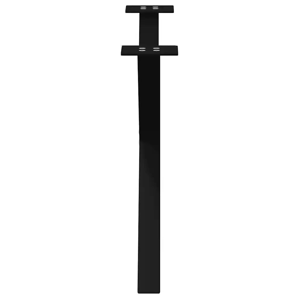 Gambe per Tavolino da Caff¨¨ a Forma di X 2 pz-Set di 2 Gamba per Tavolo Nere 70x(42-43) cm Acciaio 324199