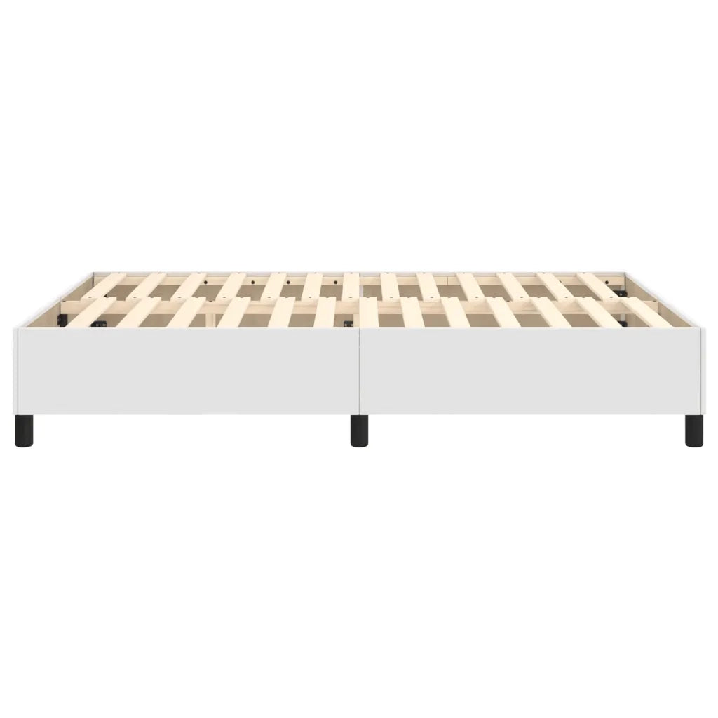 Struttura Letto a Rete a Molle Bianco 140x190 cm in Similpelle 3121042