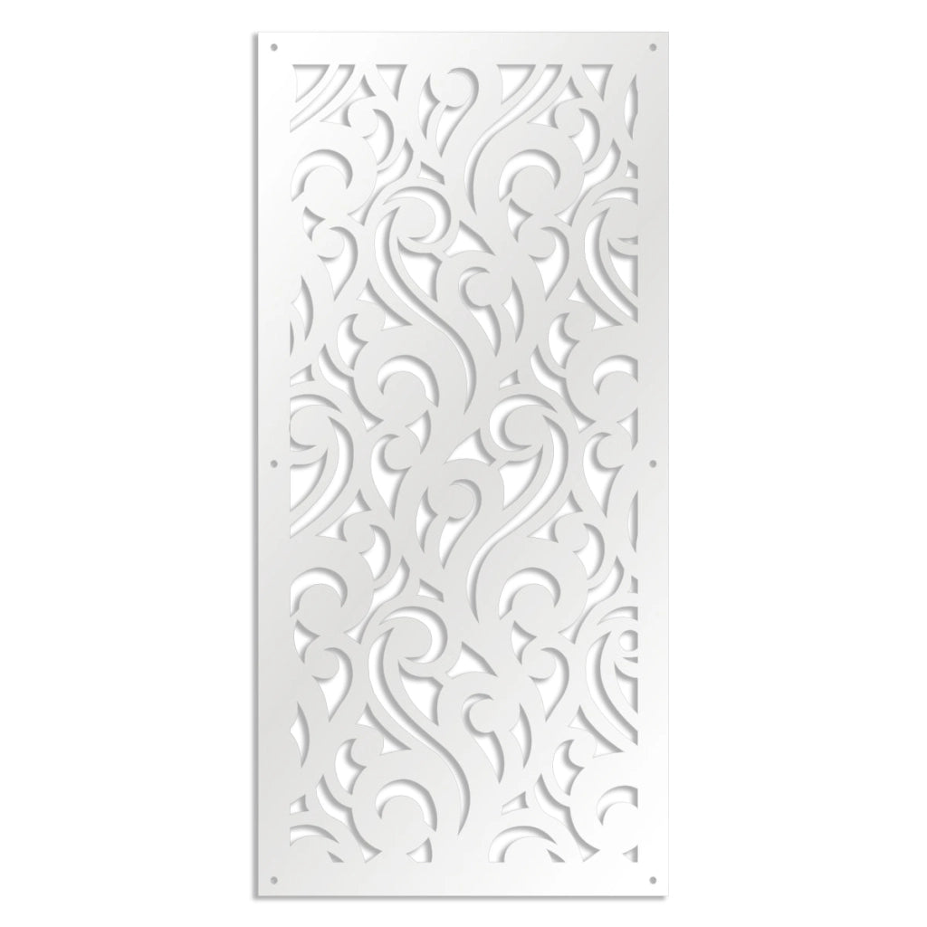 CURL - Pannello in PVC traforato - Parasole Colore: bianco, Misura: 73x148 cm