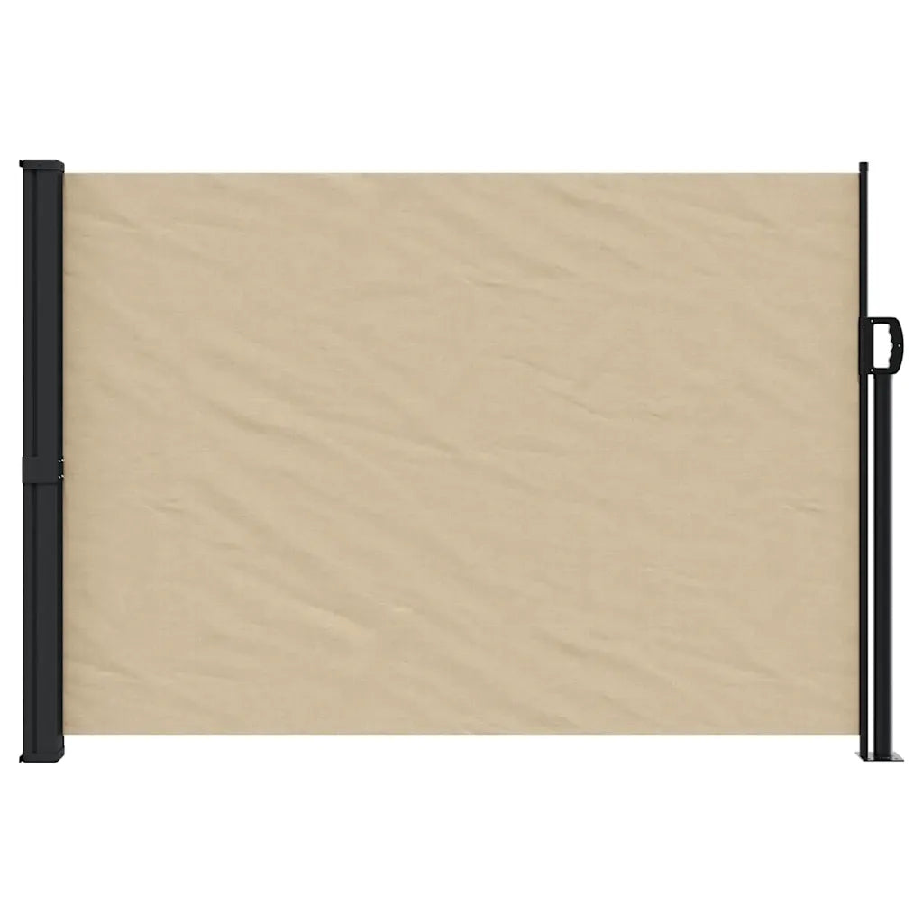 Tenda da Sole | Tenda parasole Laterale Retrattile Beige 140x500 cm
